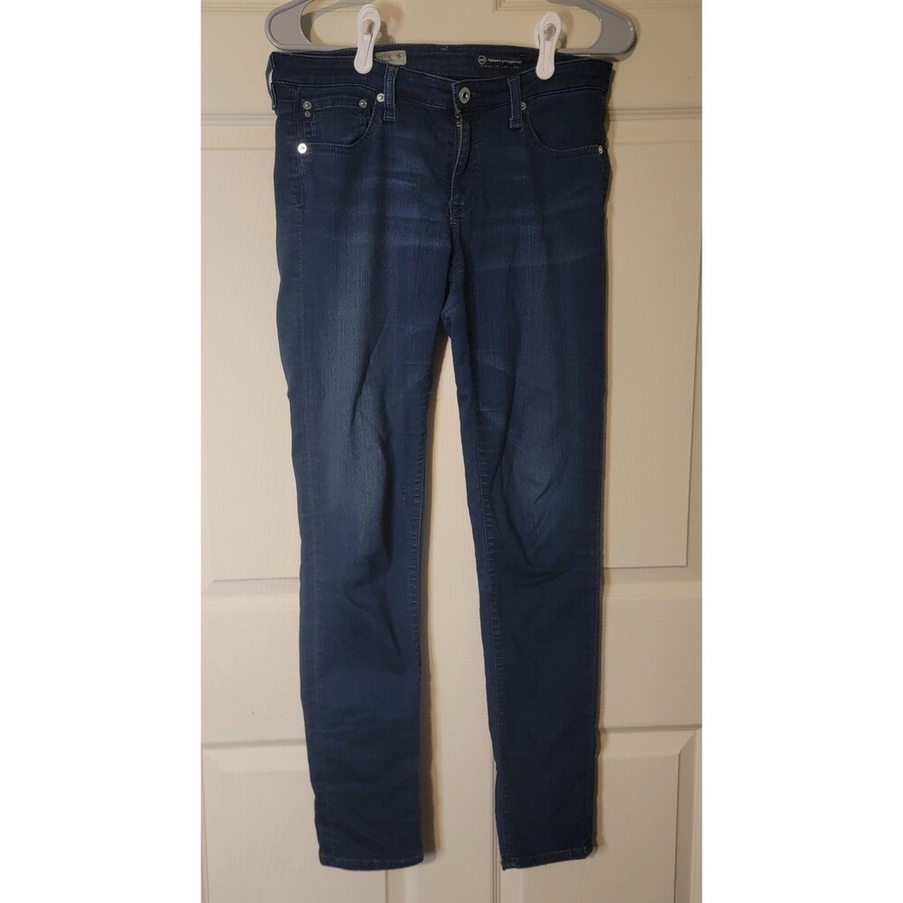 AG Adriano Goldschmied Women's Jeans 29R Blue Irregular